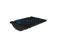 Решётка водоприёмная чугунная щелевая РВЧЩ - RU 22031 - 30 (D400) - 50x34,7x2,5 - 1,8/15