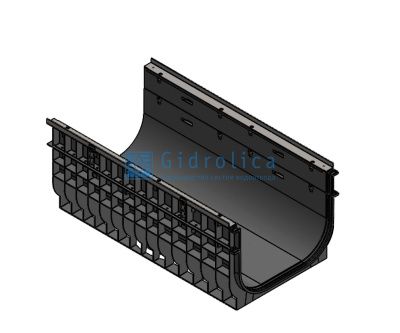 Лоток водоотводный Gidrolica Super ЛВ -50.55.43 - пластиковый, кл. Е600