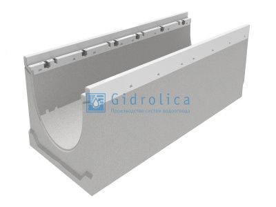 Лоток водоотводный бетонный коробчатый (СО-200мм), с оцинкованной насадкой, с уклоном 0,5% КUу 100.29,8 (20).32(25) - BGZ-V, № 5