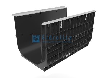 Лоток водоотводный Gidrolica Super ЛВ -50.55.58 - пластиковый, кл. Е600