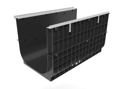 Лоток водоотводный Gidrolica Super ЛВ -50.55.58 - пластиковый, кл. Е600