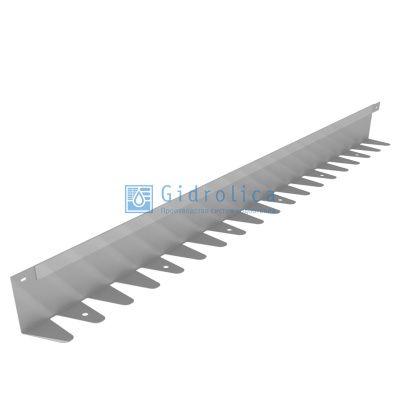 Бордюр Gidrolica Line Steel (Лайн Стил) L-образный из оцинкованной стали 1200х40х70х1,5мм