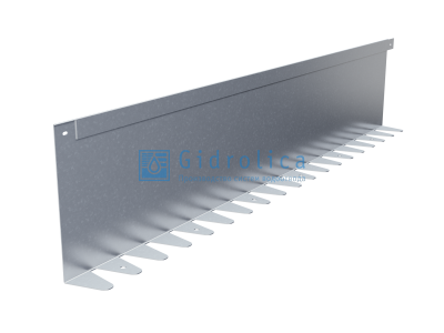 Бордюр Gidrolica Line Steel (Лайн Стил) L-образный из оцинкованной стали 1200х240х70х1,5мм