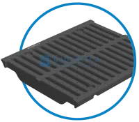 Решётка водоприёмная чугунная щелевая РВЧЩ - 47030100 - 30 (F900) - 50x42,7x3,5 - 1,62/18